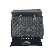 Chanel Tote GST Black/Gold Caviar